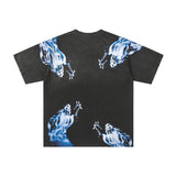 Men's t-shirt with rhinestone print, 100% cotton print