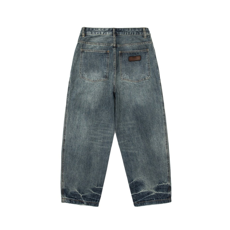 Unisex Jeans Vintage Straight Jeans for Boys
