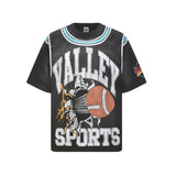 Vale forever washed t-shirt men's direct injection printing g pure cotton