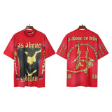Men's t-shirt with rhinestone print, 100% cotton print