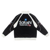 Hip-hop hoodie american high street tops black and whitecontrast colorpatchworklong sleevesloosetrendysweatshirt