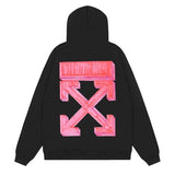 Off OW White Hoodie Pink 3D shape