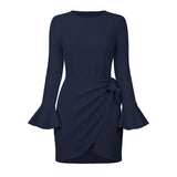 Work Dresses Fashion Slim Fit Bow Temperament Dress