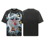 Men's t-shirt with rhinestone print, 100% cotton print