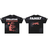 Hip-hop streetwear short sleeve tee - 100% cotton street print