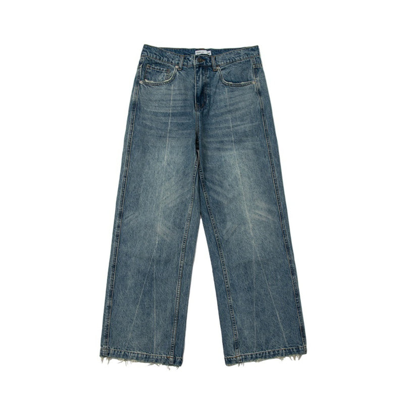 Unisex Jeans Retro Washed Jeans Men