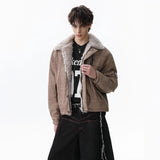 Unisex Down Jacket Winter Pu Leather Sweater Padded Jacket