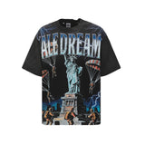 Vallt-shirt men's retro print g pure cotton style