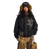 Unisex Down Jacket Men's Winter Fur Collar Jacket