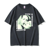 Rock Band Type O Negative Print Cotton T Shirt Men Women