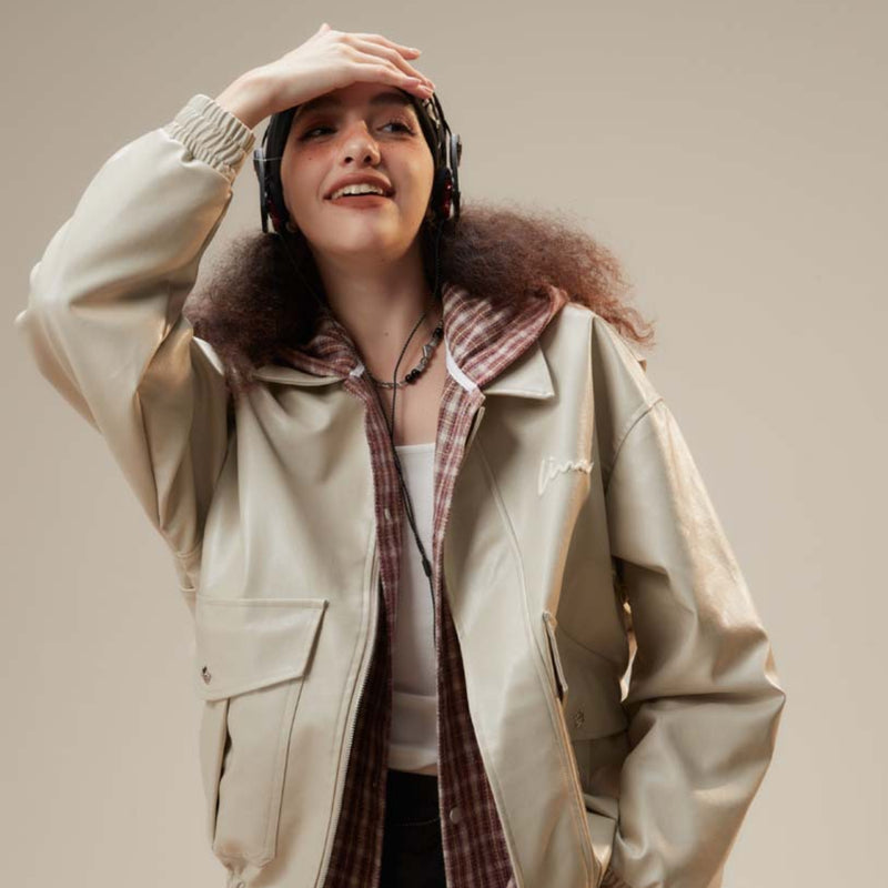 Unisex Sweater Autumn Leather Coat Jacket