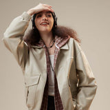 Unisex Sweater Autumn Leather Coat Jacket