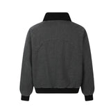 Unisex Down Jacket Men's Winter Fur Collar Cotton