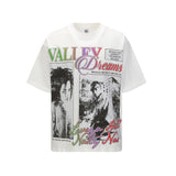 Valley washed t-shirt - men's hip hop print - 100% cotton