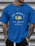 Fashionable Casual Printed Round Neck T-Shirt