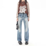 Unisex Pants Autumn Autumn Straight Jeans