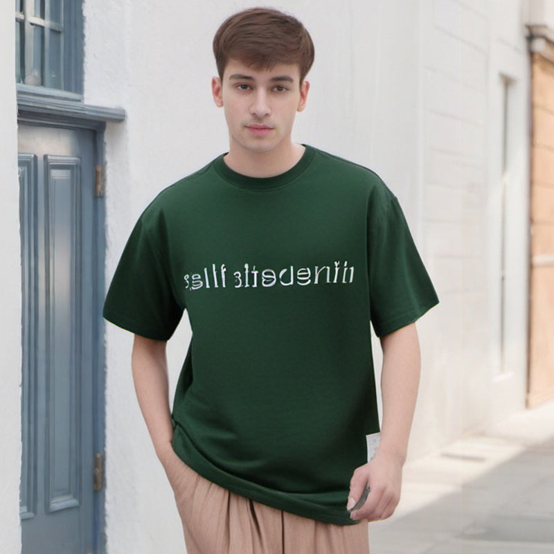 Men's T-shirt Printed Short-Sleeved T-shirt Men's Loose