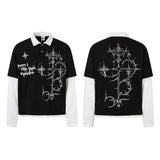 Unisex long-sleeved shirt men's autum lapel