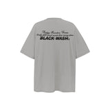American vintage street T-shirt portrait print men loose half sleeve