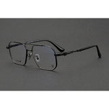 CHH Chrome Hearts Glasses Pure Titanium Double Beam Polygonal Myopia Glasses Frame & Sunglasses