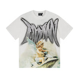 Mixed emotion men's t-shirt - short sleeve, hotfix rhinestone print, 100% cotton