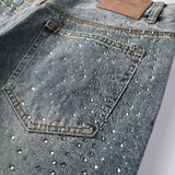 Purple Brand Denim Shorts rhinestone