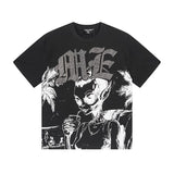 Mixed emotion men's t-shirt - short sleeve, rhinestone print, 100% cotton