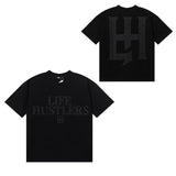 Life hustlers direct injection letterprintingpure cotton t-shirtg
