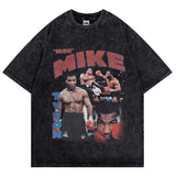 Mike Tyson T-Shirt Vintage Character Print Loose T-Shirt