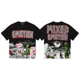Men's t-shirt with rhinestone print, 100% cotton, american vintage style