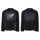Unisex long-sleeved shirt autumretropure cotton