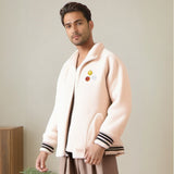Men Jacket Winter Stand-up Collar Thermal Cotton-Padded Jacket