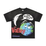 Duaa pure cotton t-shirt g direct injection american street retro hip hop printing