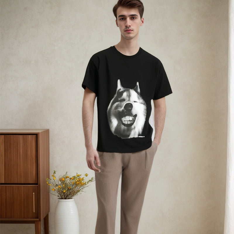 Men's T-shirt Printed Short-Sleeved T-shirt Men's and Women's Loose