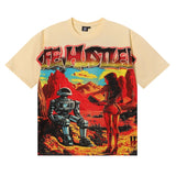 Life hustlers hot diamond hip hop printingpure cotton t-shirtg