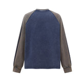 Unisex long-sleeved shirt autumretro color matching