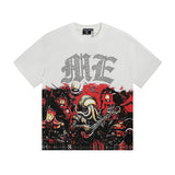 Mixed emotion men's t-shirt - short sleeve, hotfix rhinestone print, 100% cotton