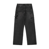Unisex Jeans Men's Pants Loose Zip