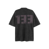 American vintage street T-shirt pure cotton retro men's and women's summer loose