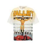 Men's t-shirt with rhinestone print, 100% cotton print