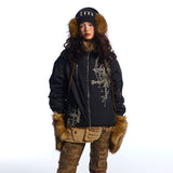 Unisex Down Jacket Men's Winter Fur Collar Jacket
