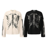 Unisex long-sleeved shirt autum skull skeleton