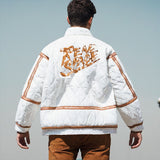 Men Jacket Winter Fleece-lined Thickened