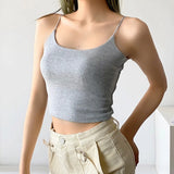 Women Camisole Slim-Fitting Suspenders Vest Female Backless