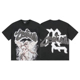 Mixed emotion men's t-shirt - short sleeve, hotfix rhinestone print, 100% cotton