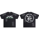 Hip-hop streetwear short sleeve tee - 100% cotton street print