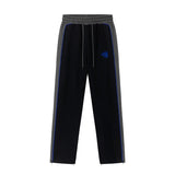 Hip-hop pants american street style small label embroiderfleece-lined sweatpants contrast colorpatchworkcasualjogger pantspants sweatpants