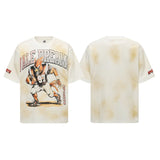 Valleyt-shirt men's american hip hop printingg pure cotton