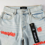Purple Brand Denim Shorts High Street Blue
