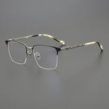CHH Chrome Hearts Glasses fashion pure titanium dragon pattern carved half frame glasses